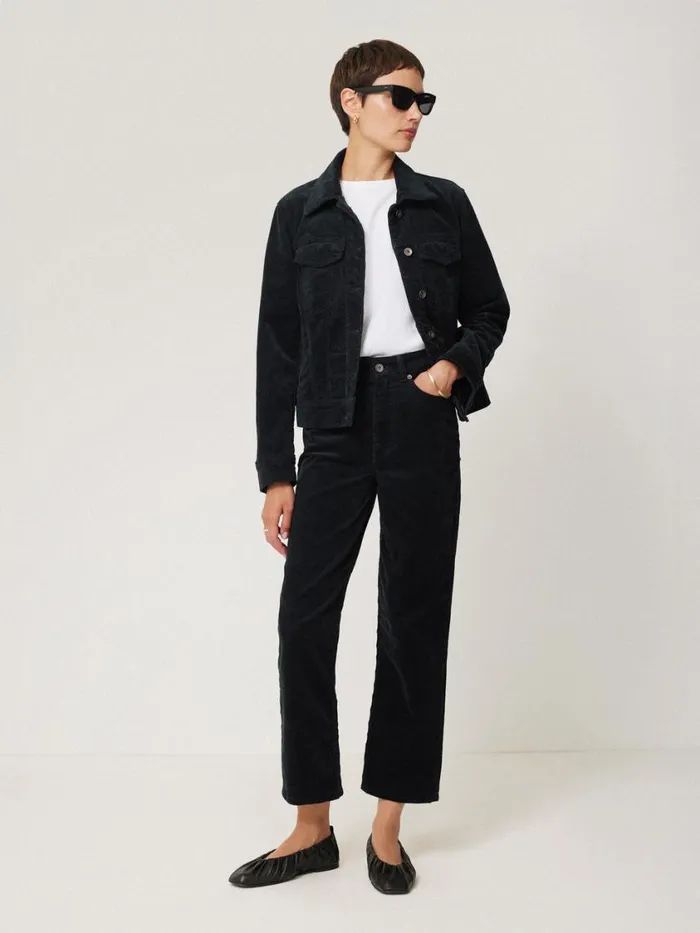 Jigsaw Delmont Cord Tapered Jean Navy Women Trousers