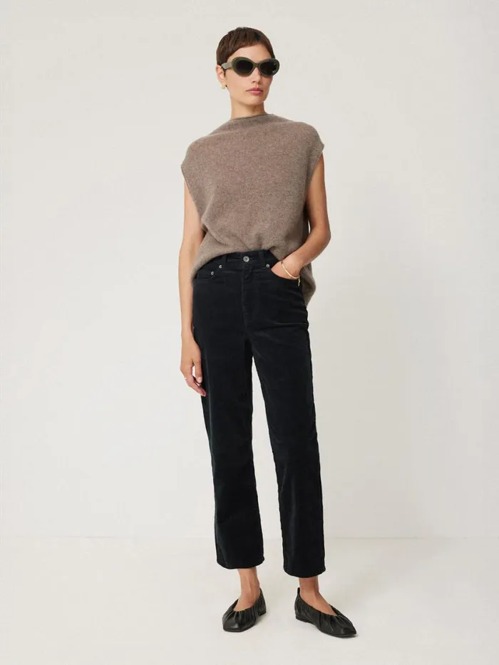 Jigsaw Delmont Cord Tapered Jean Navy Women Trousers