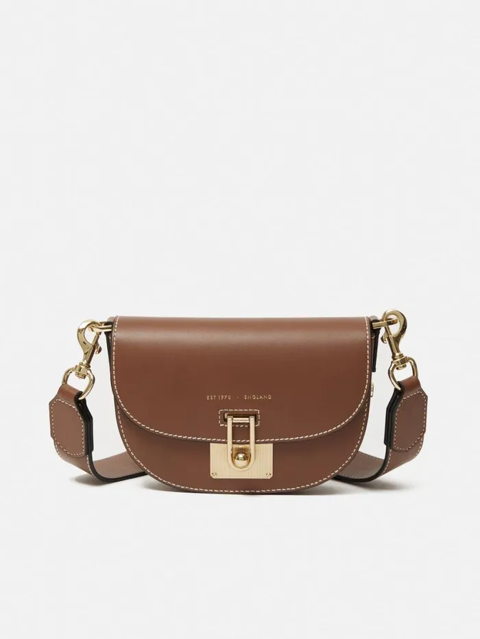 Jigsaw Denbigh Studded Leather Bag Tan Women Bags