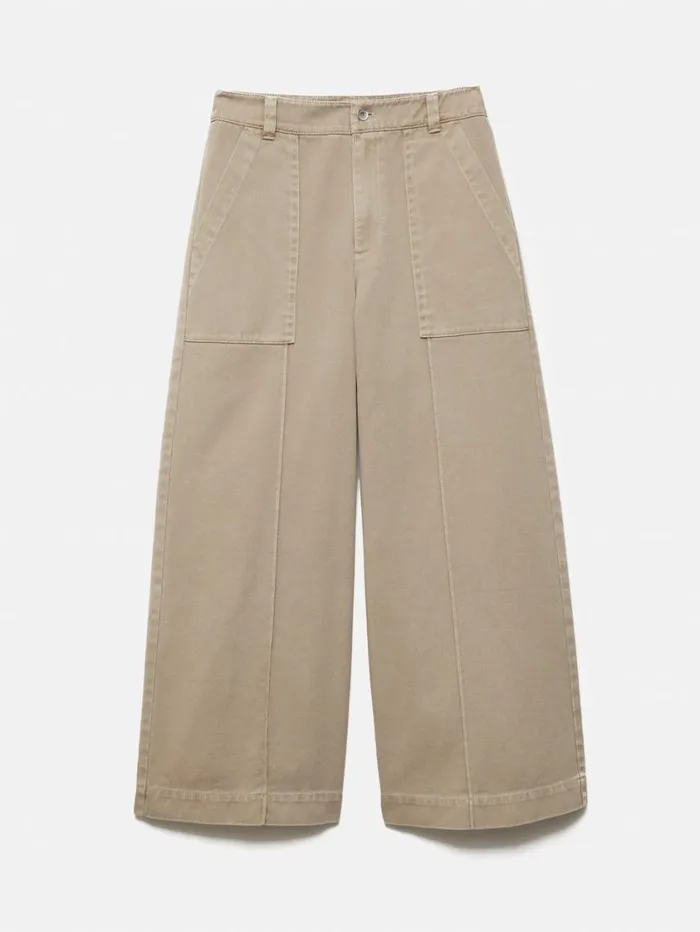 Jigsaw Denim Sailor Trouser Brown Women Trousers