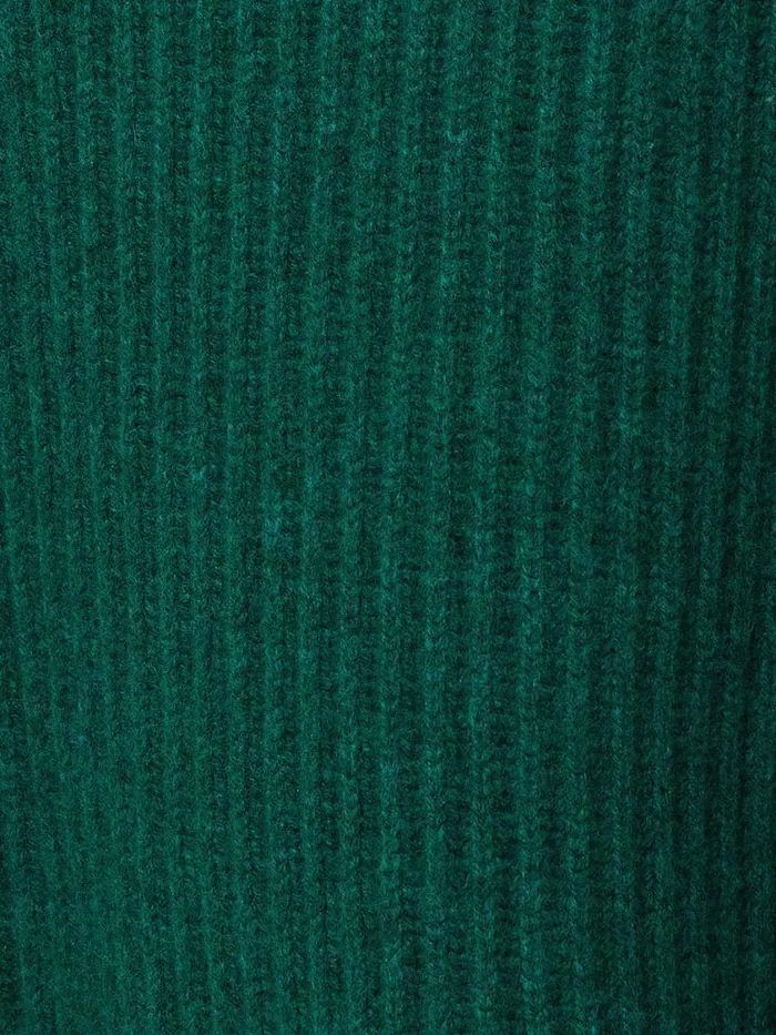 Jigsaw Faroe Fishermans Rib Jumper Green Women Knitwear and Cashmere