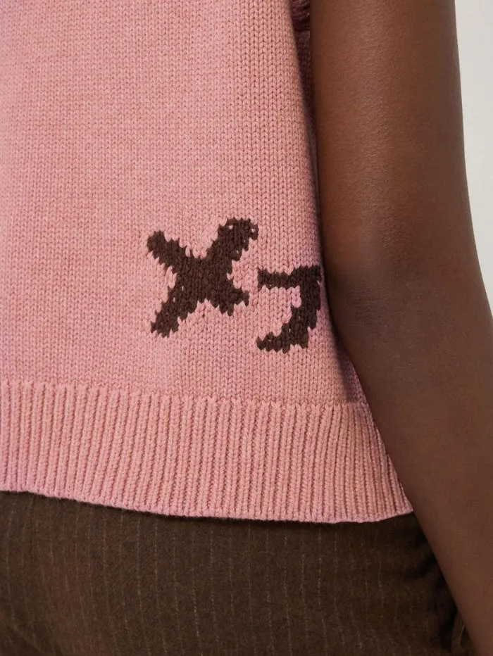 Jigsaw Graffiti Lips Tank Pink Women Shirts and Tops