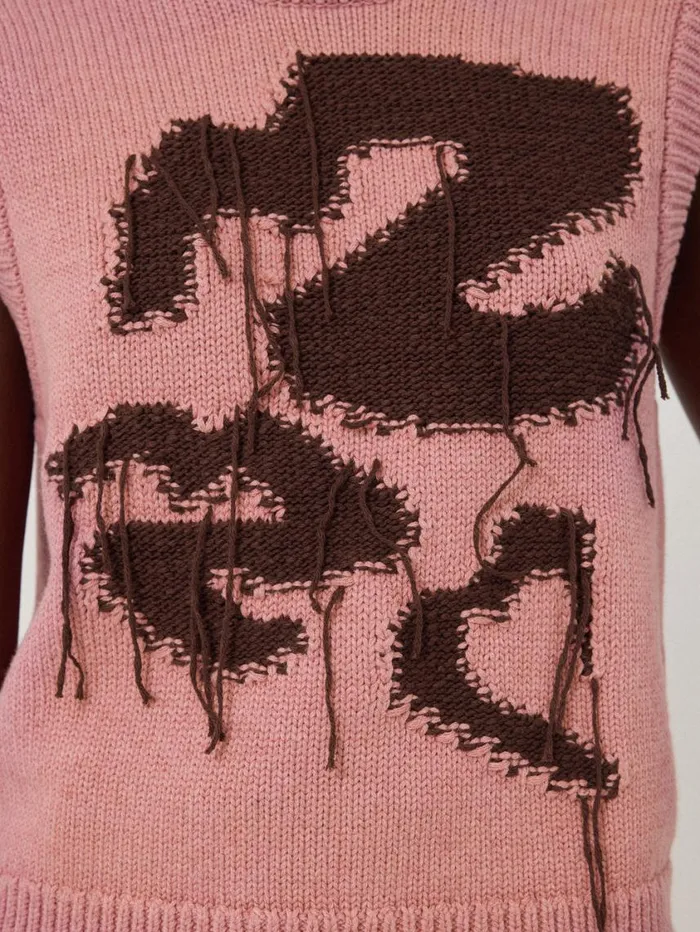 Jigsaw Graffiti Lips Tank Pink Women Shirts and Tops