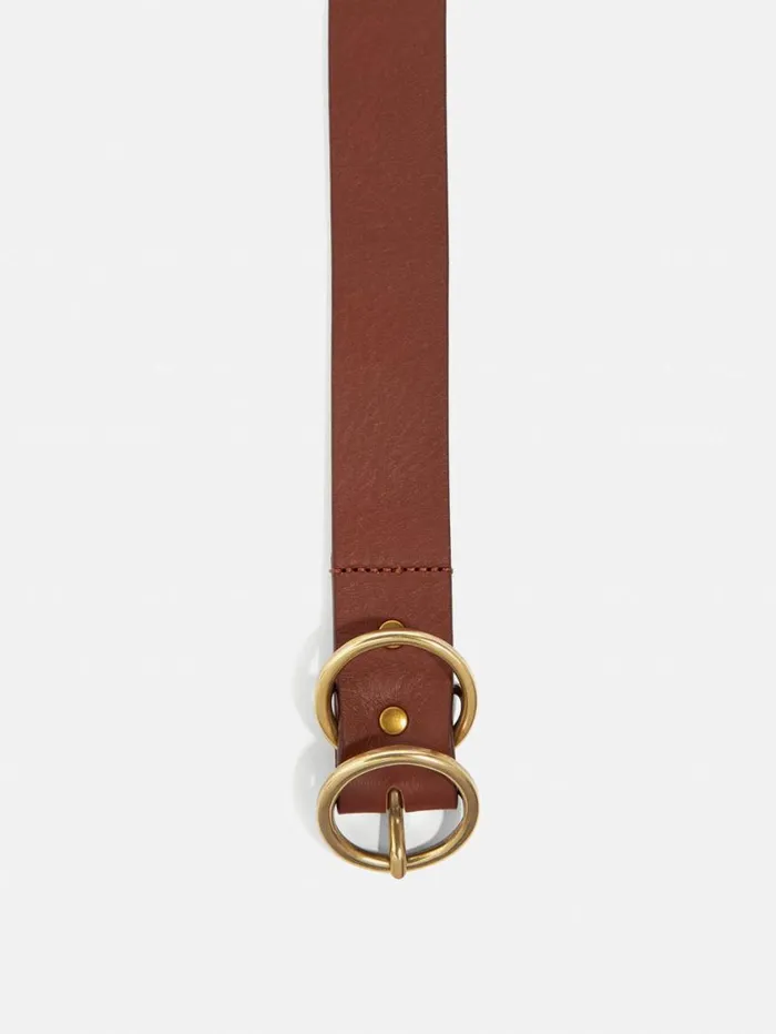 Jigsaw Italian Leather Carlos Belt Tan Women Belts