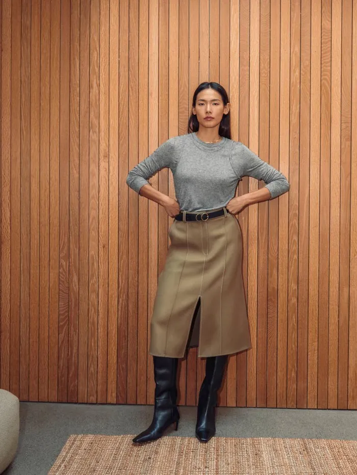 Jigsaw Layered 2in1 Top Grey Women Shirts and Tops