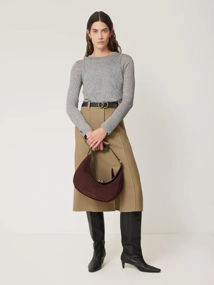 Jigsaw Layered 2in1 Top Grey Women Shirts and Tops