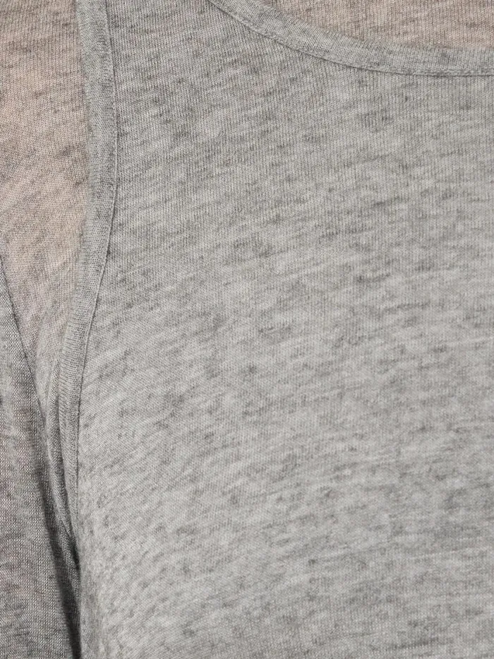 Jigsaw Layered 2in1 Top Grey Women Shirts and Tops