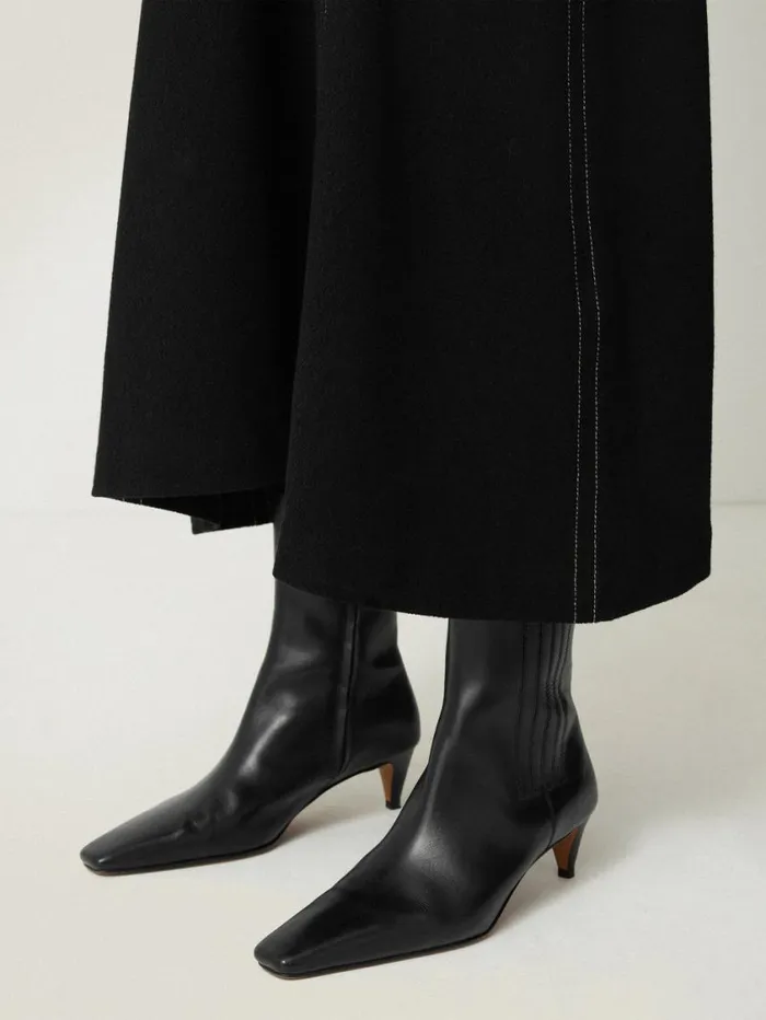 Jigsaw Leather Valerie Ankle Boot Black Women Leather