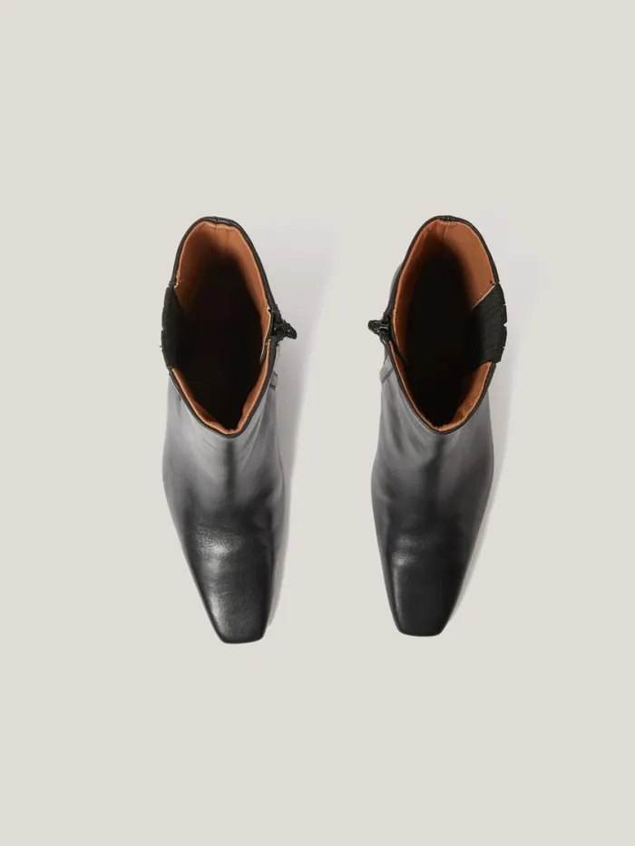 Jigsaw Leather Valerie Ankle Boot Black Women Leather