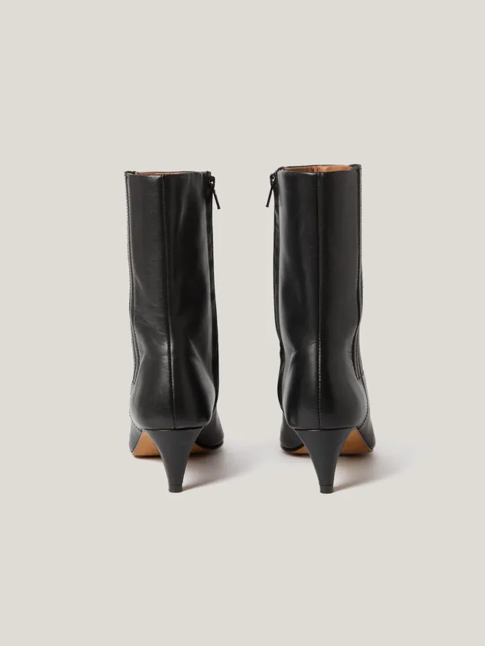 Jigsaw Leather Valerie Ankle Boot Black Women Leather
