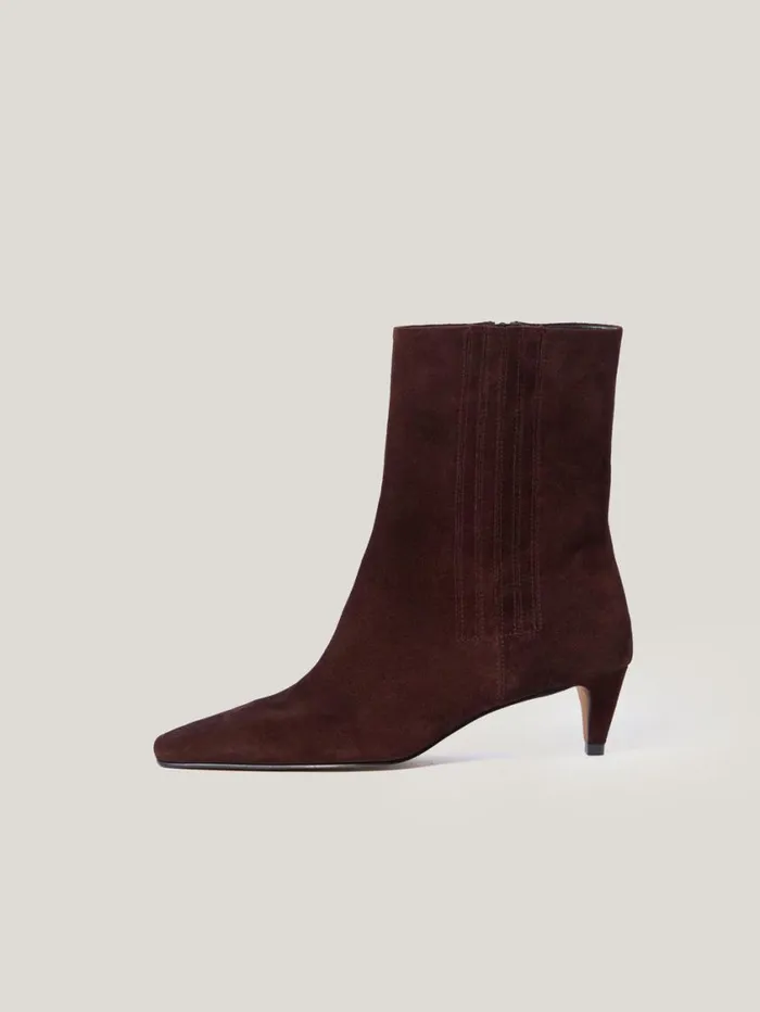 Jigsaw Leather Valerie Ankle Boot Port Women Leather
