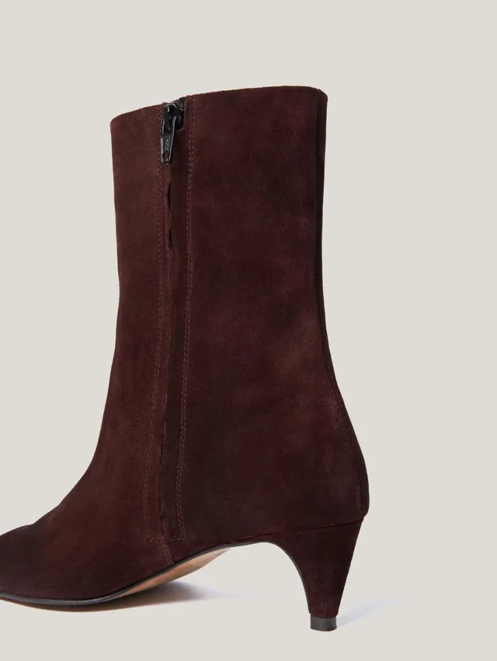 Jigsaw Leather Valerie Ankle Boot Port Women Leather