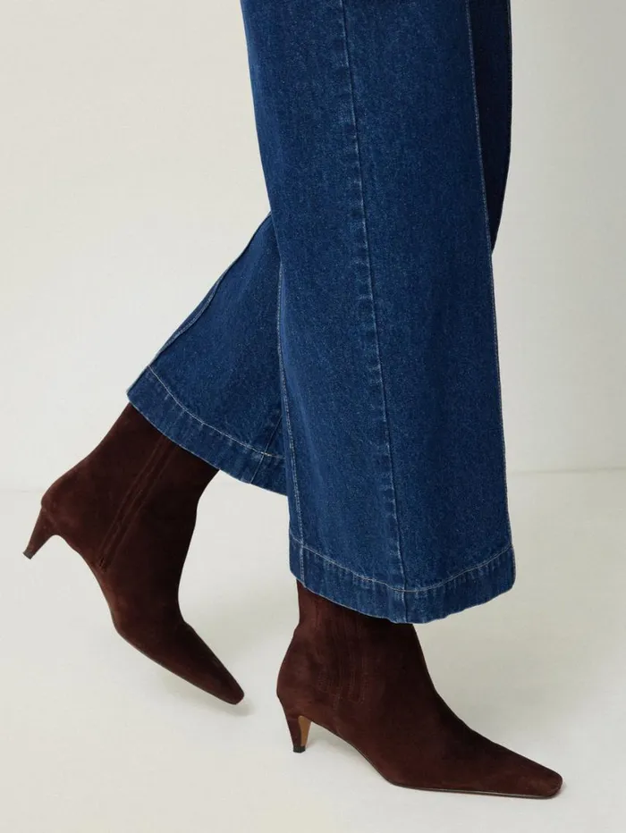 Jigsaw Leather Valerie Ankle Boot Port Women Leather