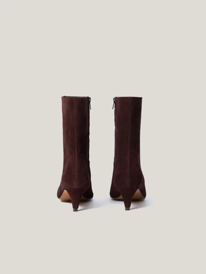 Jigsaw Leather Valerie Ankle Boot Port Women Leather