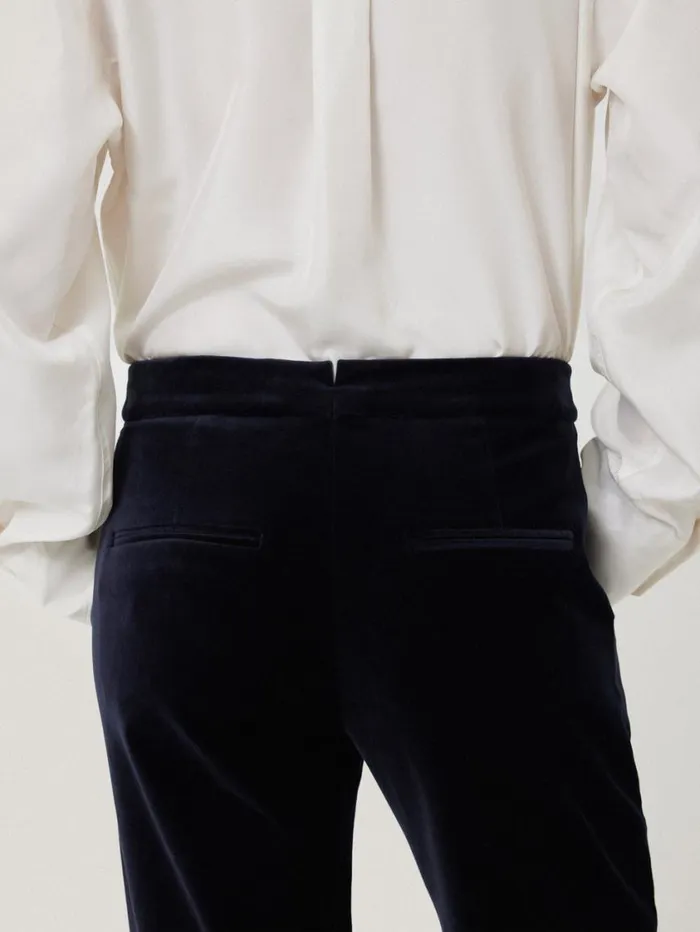 Jigsaw Mason Velvet Trouser Navy Women Party
