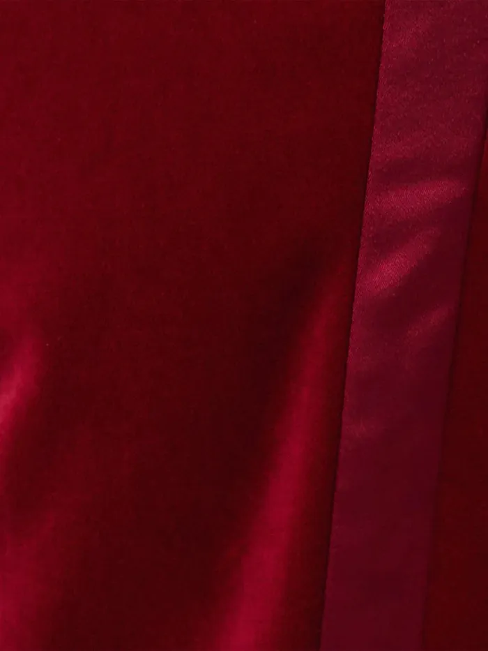 Jigsaw Mason Velvet Trouser Red Women Trousers