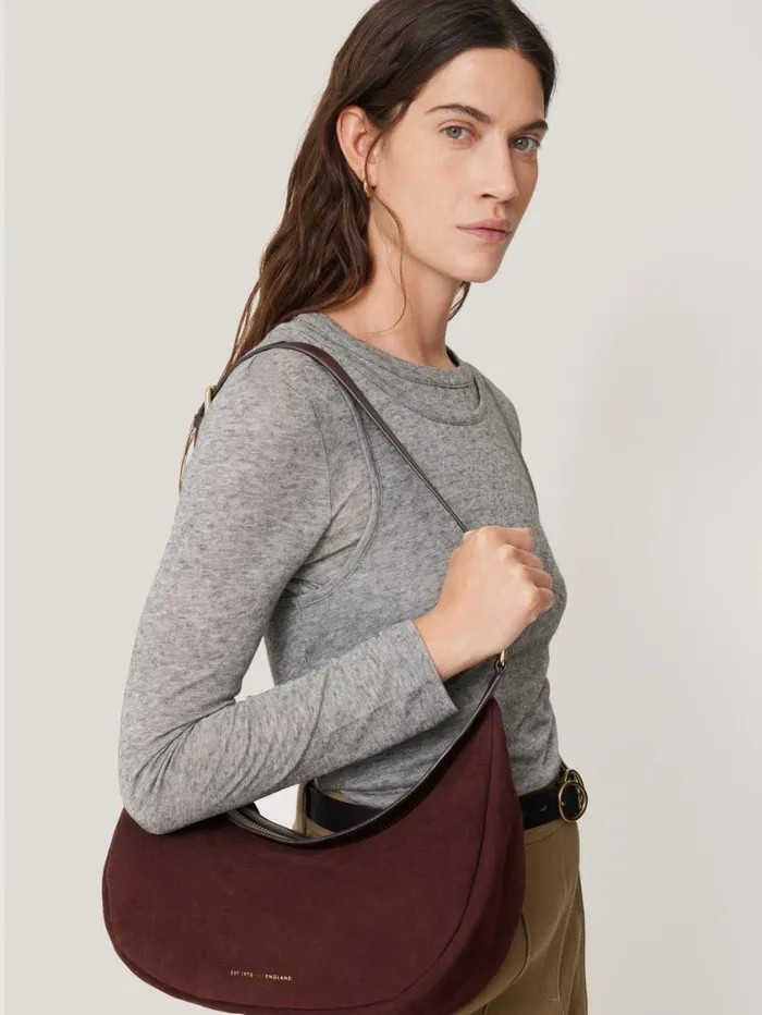 Jigsaw Melbury Soft Suede Bag Port Women Bags