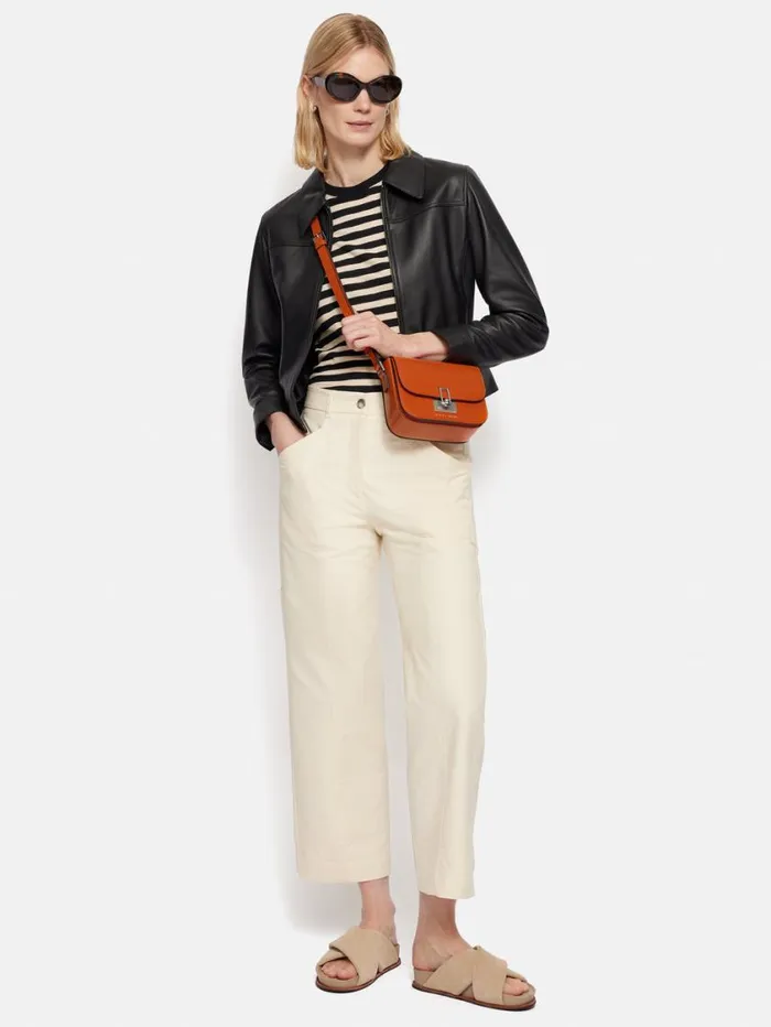 Jigsaw Meret Crossbody Orange Women Leather