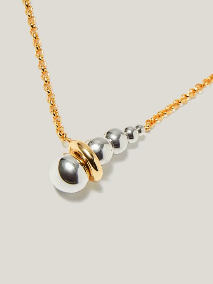 Jigsaw Molten Bead Necklace Multi Women Party