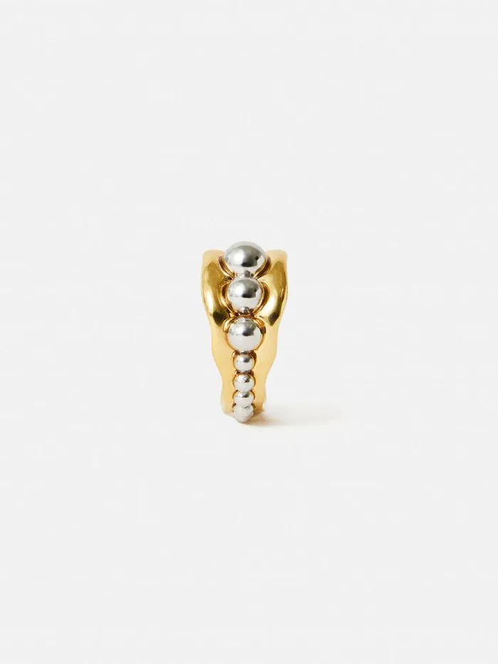 Jigsaw Molten Bead Ring Multi Women Party