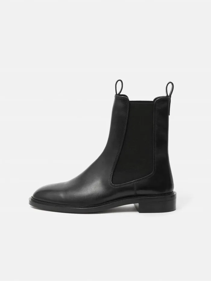 Jigsaw Pembridge Leather Chelsea Boot Black Women Boots