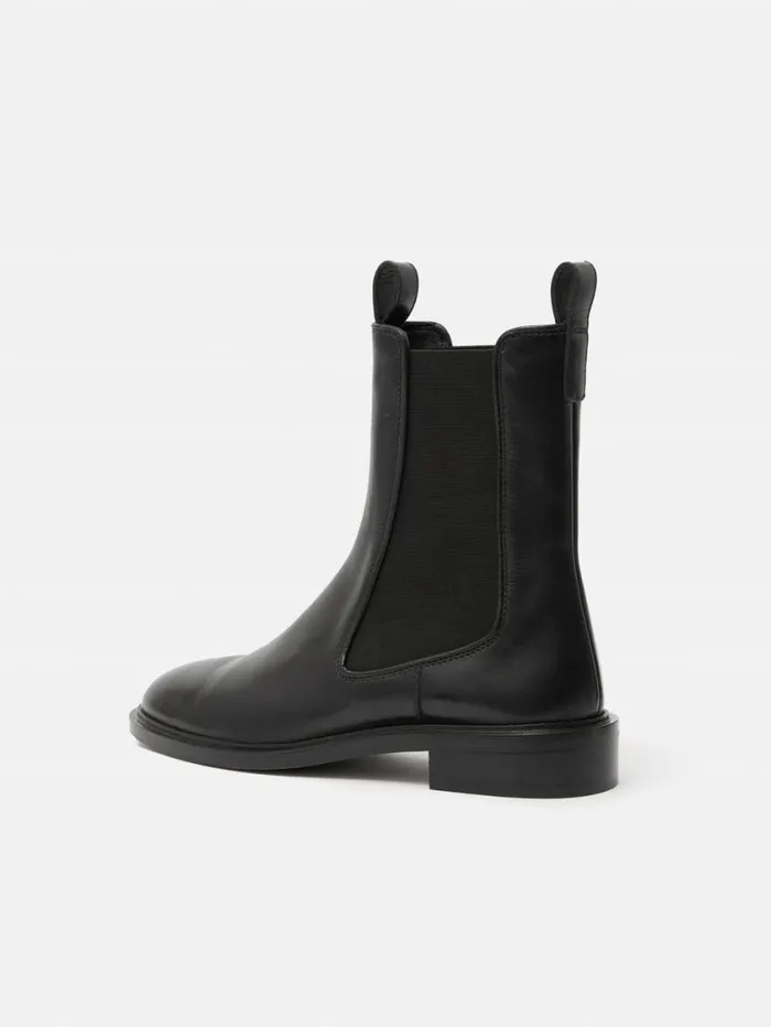 Jigsaw Pembridge Leather Chelsea Boot Black Women Boots