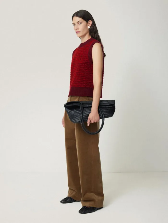 Jigsaw Perdi Knitted Tank Red Women Knitwear and Cashmere