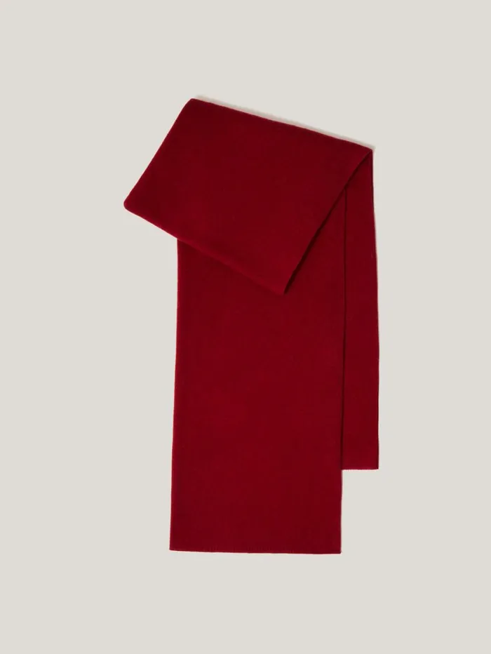 Jigsaw Pure Cashmere Blanket Scarf Red Women Ponchos and Scarves