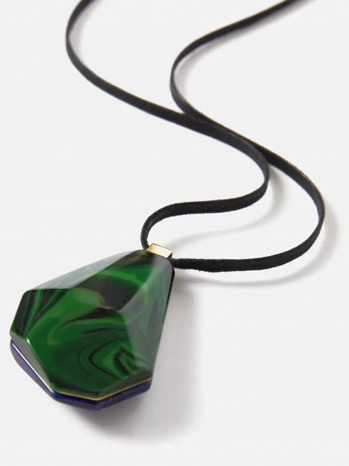 Jigsaw Resin Cord Necklace Multi Women Jewellery