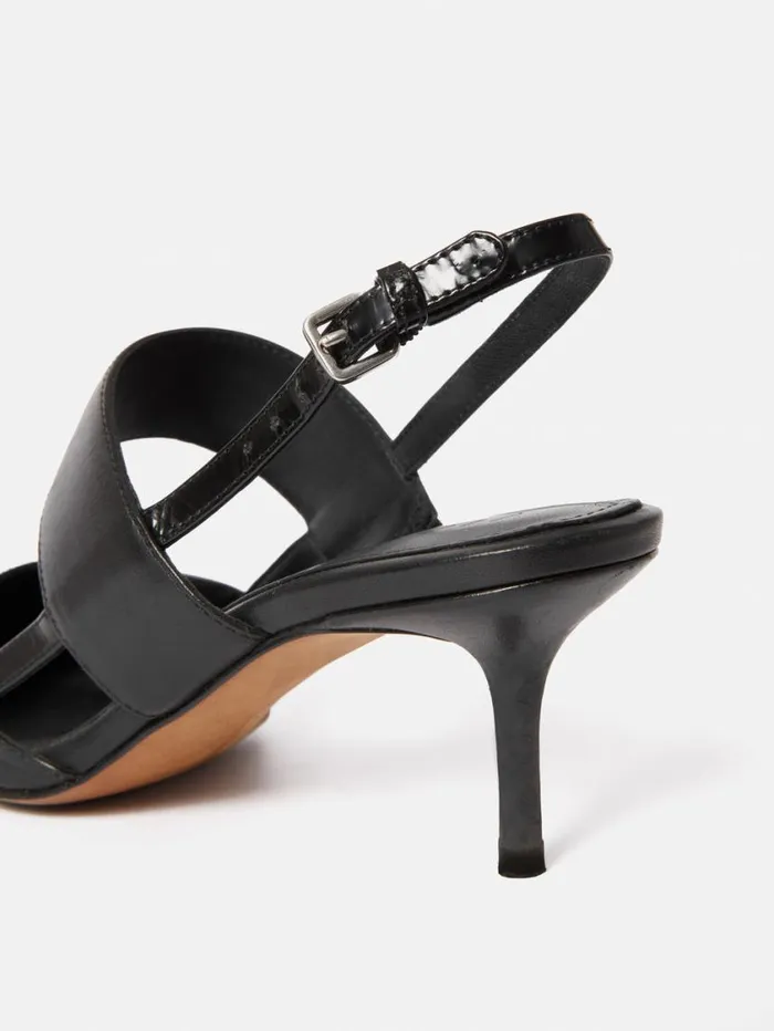 Jigsaw Russo Kitten Heel Black Women Party