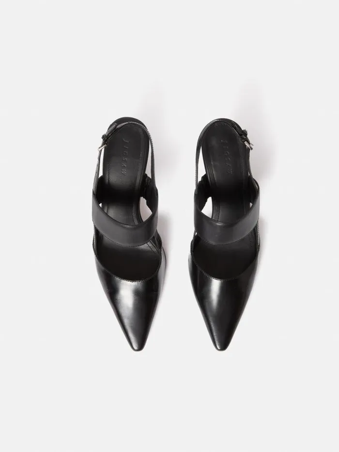 Jigsaw Russo Kitten Heel Black Women Party