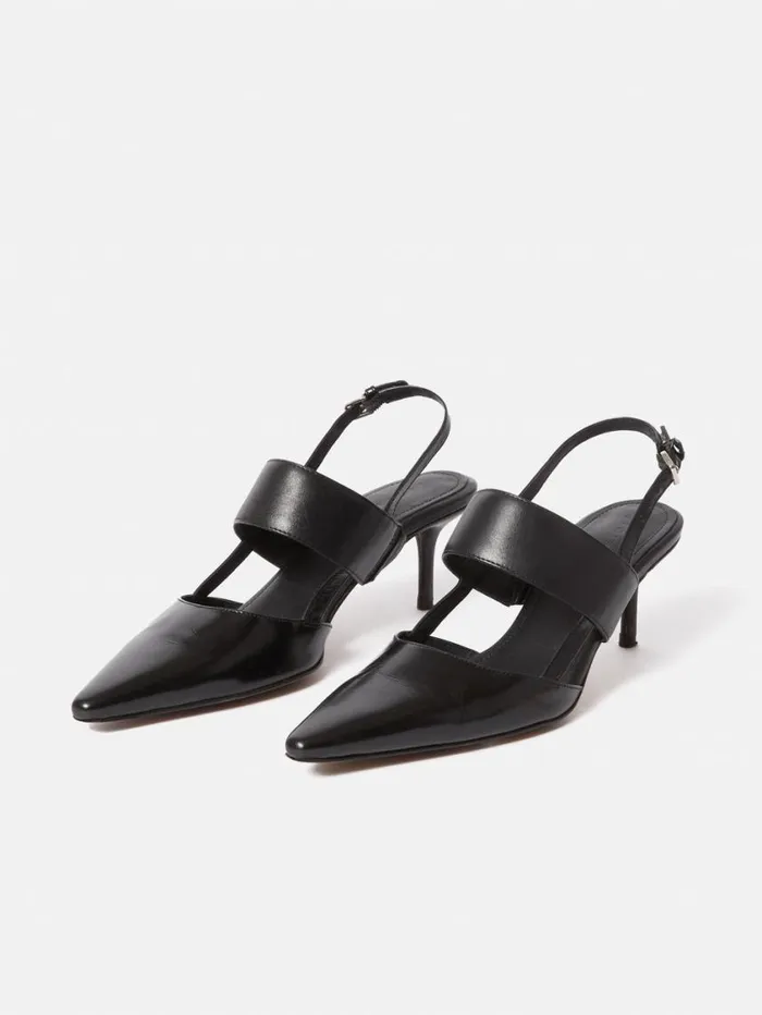 Jigsaw Russo Kitten Heel Black Women Party