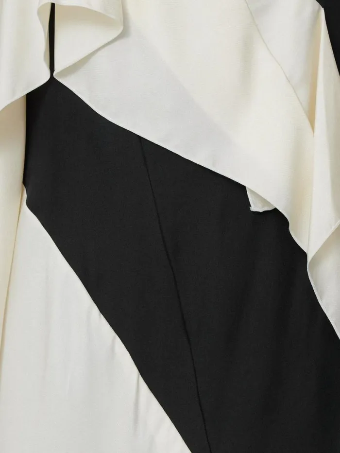 Jigsaw Sculptural Silk Twill Dress Monochrome Women Party