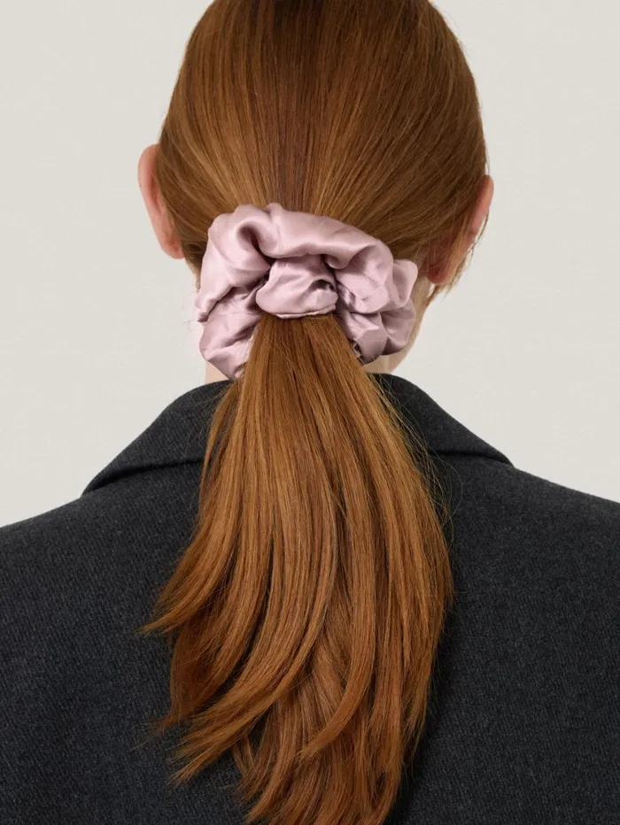 Jigsaw Silk Scrunchie Dusty Pink Women Pyjamas and Loungewear