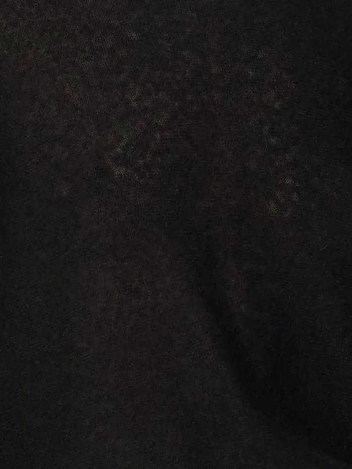 Jigsaw Soft Gauzy Knit Poncho Jumper Black Women Coords