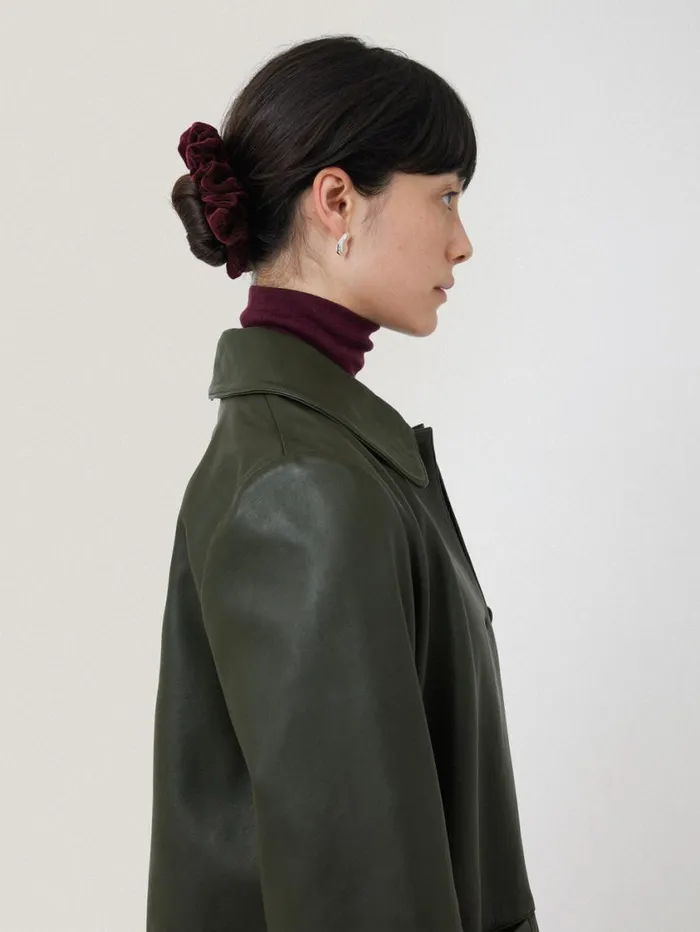 Jigsaw Velvet Scrunchie Burgundy Women Pyjamas and Loungewear