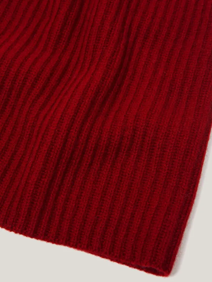 Jigsaw Wool Cashmere Blend Snood Red Women Ponchos and Scarves