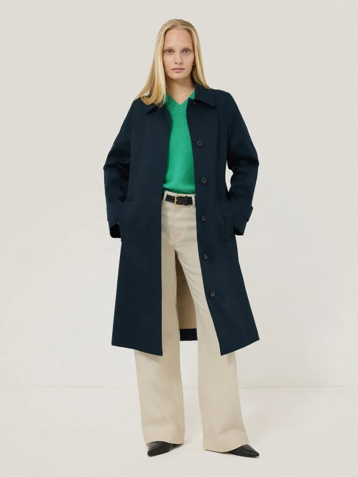 Jigsaw Wool Cashmere Blend V Neck Green Women Knitwear and Cashmere