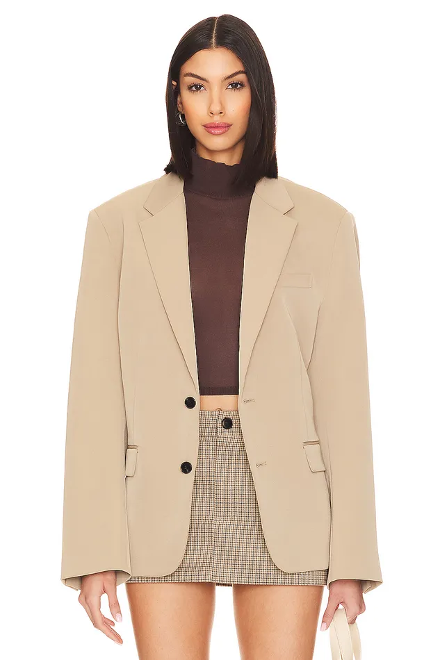 Joan Blazer Tan Women Lovers and Friends Jackets and Coats