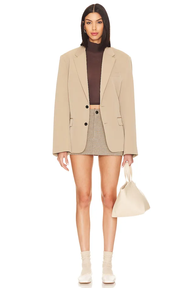 Joan Blazer Tan Women Lovers and Friends Jackets and Coats Joan Blazer Tan Women Lovers and Friends Jackets and Coats
