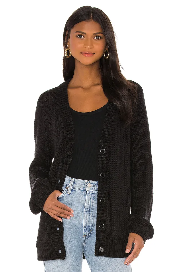 Jordyn Oversized Cardigan Black Women Lovers and Friends Sweaters and Knits