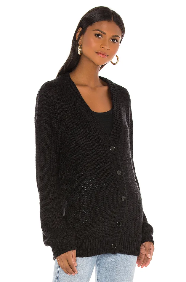 Jordyn Oversized Cardigan Black Women Lovers and Friends Sweaters and Knits