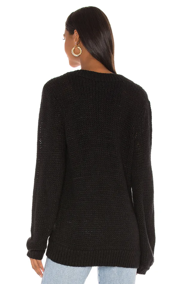 Jordyn Oversized Cardigan Black Women Lovers and Friends Sweaters and Knits