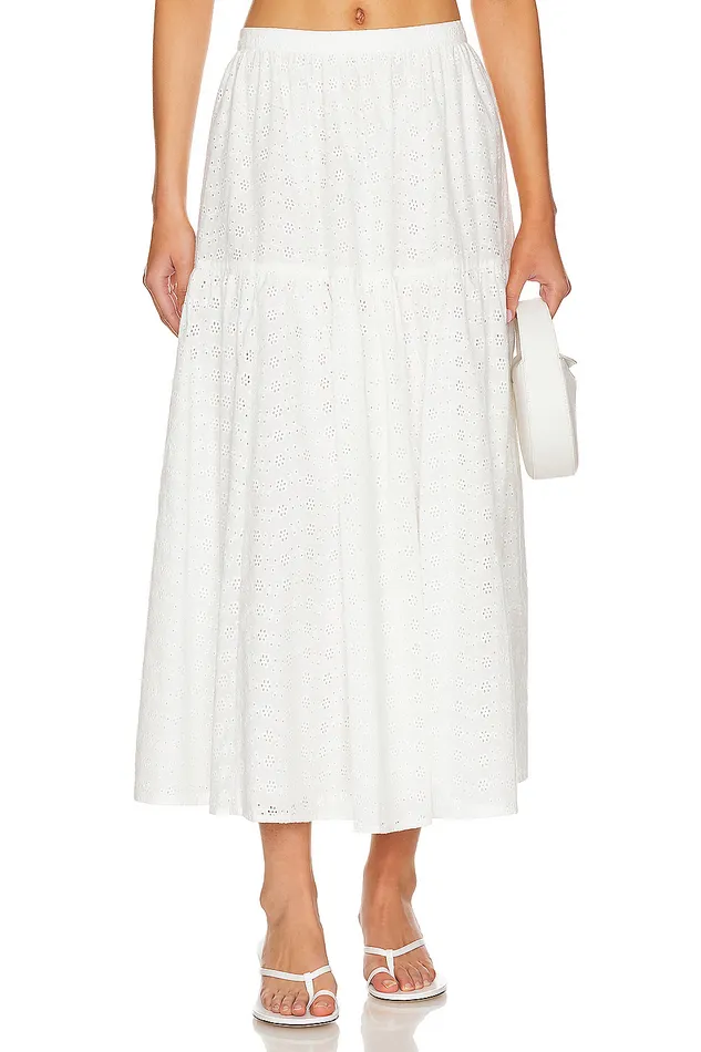 Julia Midi Skirt White Women Lovers and Friends Skirts