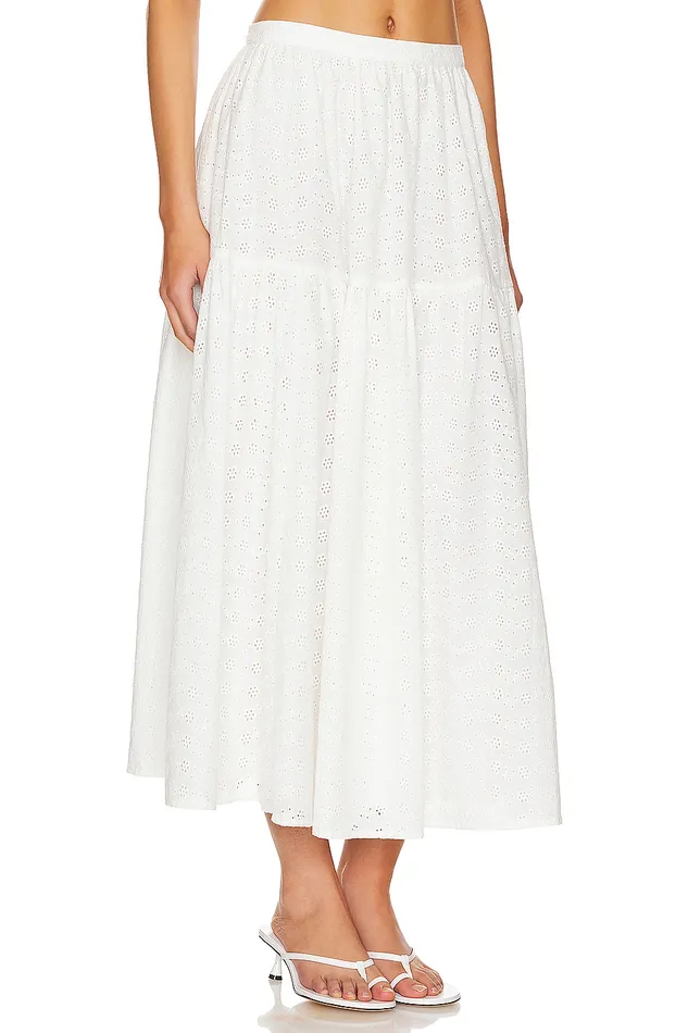 Julia Midi Skirt White Women Lovers and Friends Skirts Julia Midi Skirt White Women Lovers and Friends Skirts