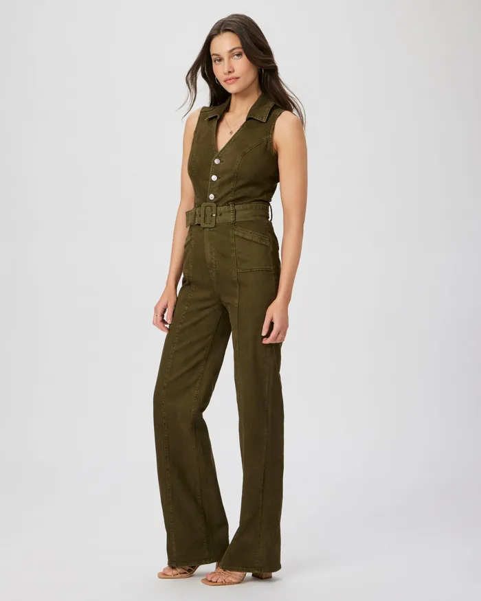 Jumpsuits and Rompers PAIGE Women Sasha Jumpsuit 8211 Vintage Olive Meadow