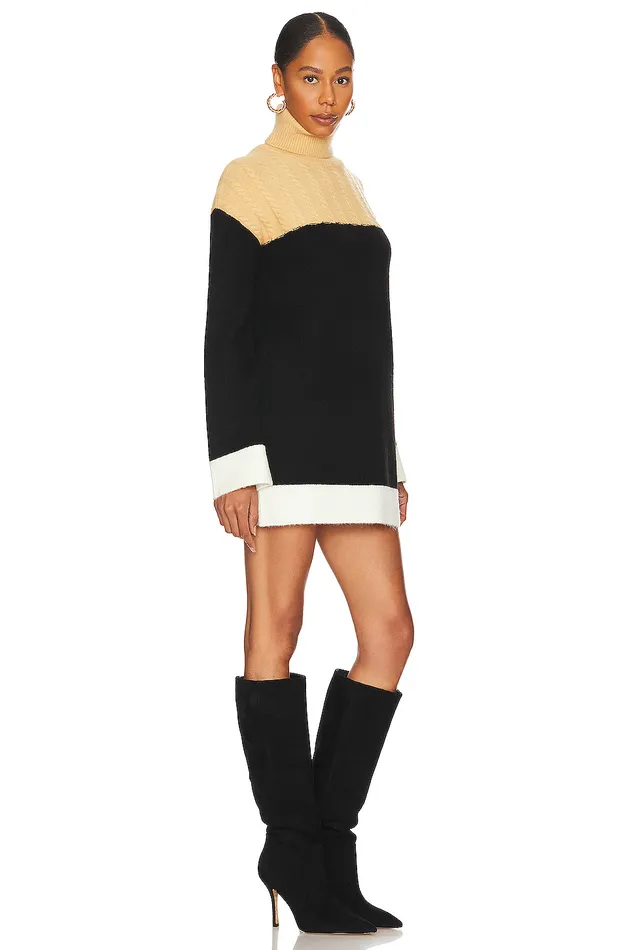 Kane Sweater Dress Nude and Black Women Lovers and Friends Sweaters and Knits Kane Sweater Dress Nude and Black Women Lovers and Friends Sweaters and Knits