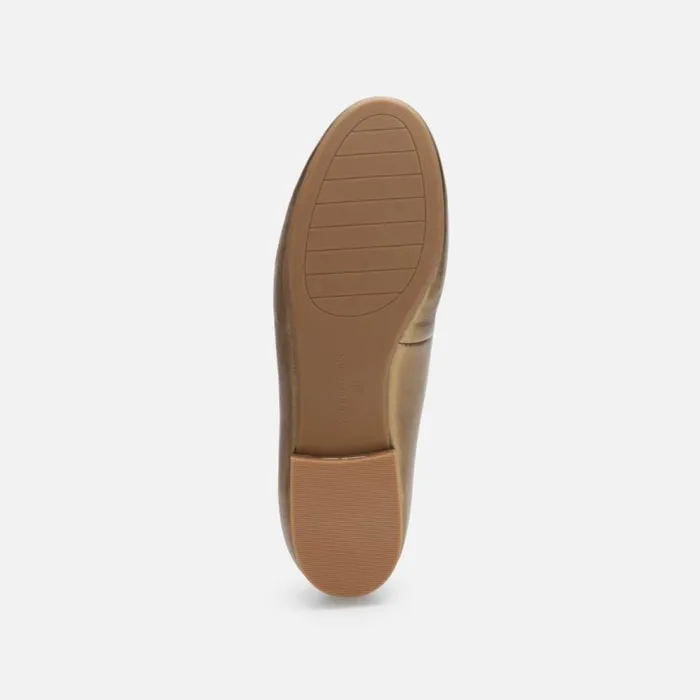 Kenneth Cole Balance Metallic Ballet Flat Caramel Women Flats