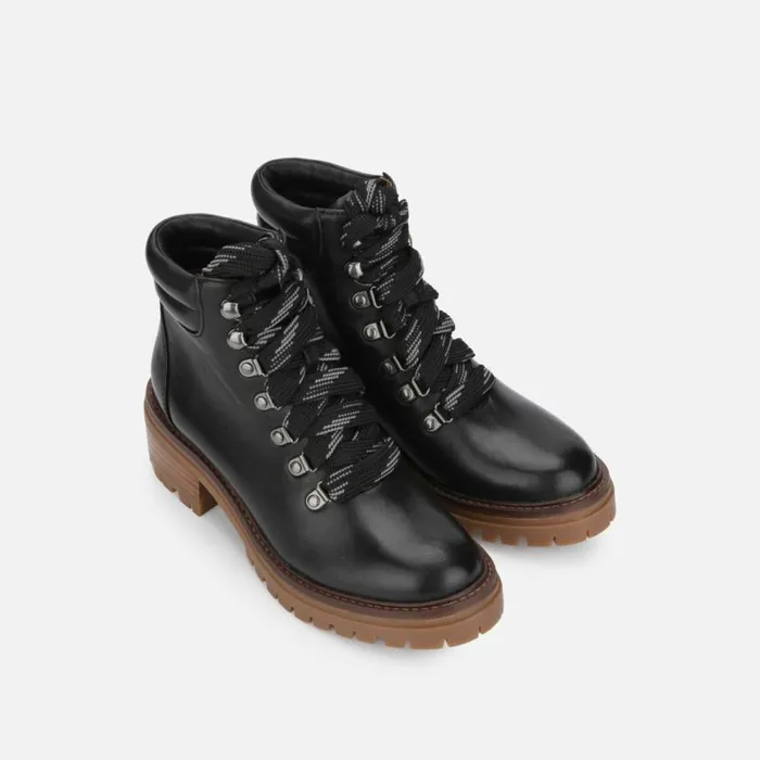 Kenneth Cole Brooklyn Waterproof Leather Tread Sole Boot Black Women Boots Booties Kenneth Cole Brooklyn Waterproof Leather Tread Sole Boot Black Women Boots Booties