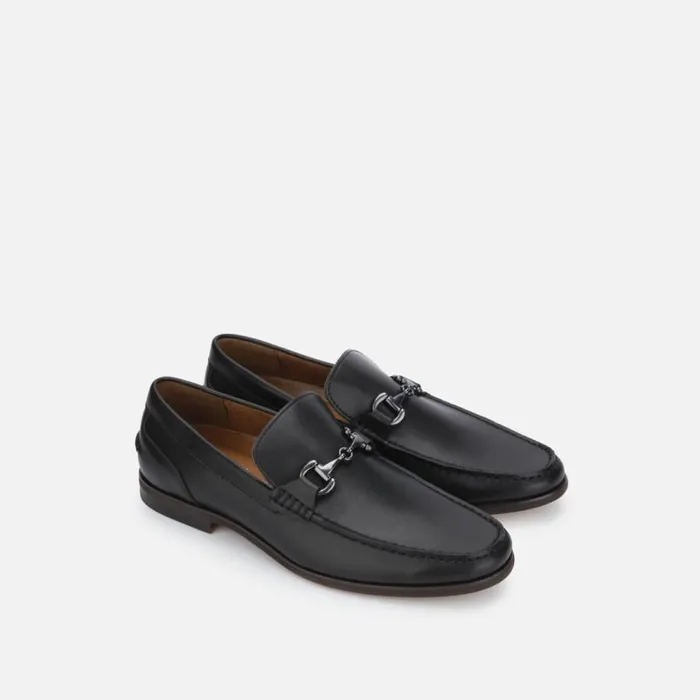Kenneth Cole Crespo Black Bit Strap Loafer Black Men Loafers